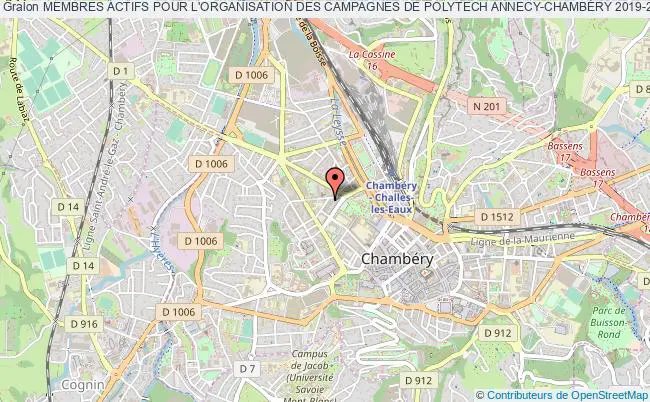 plan association Membres Actifs Pour L'organisation Des Campagnes De Polytech Annecy-chambÉry 2019-2020 Chambéry