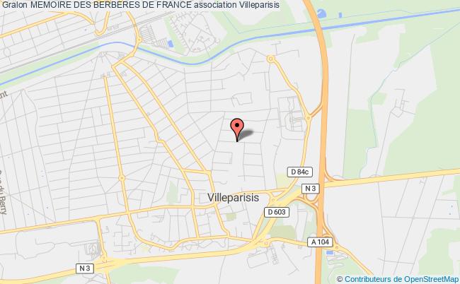 plan association Memoire Des Berberes De France Villeparisis