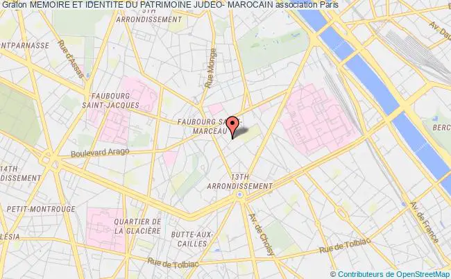 plan association Memoire Et Identite Du Patrimoine Judeo- Marocain Paris