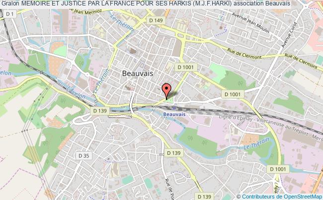 plan association Memoire Et Justice Par La France Pour Ses Harkis (m.j.f.harki) Beauvais
