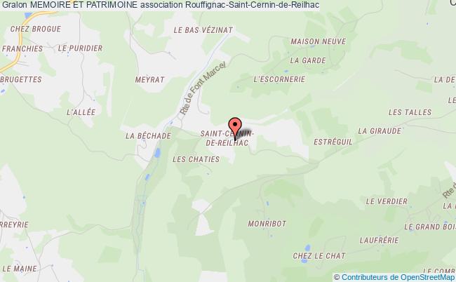 plan association Memoire Et Patrimoine Rouffignac-Saint-Cernin-de-Reilhac
