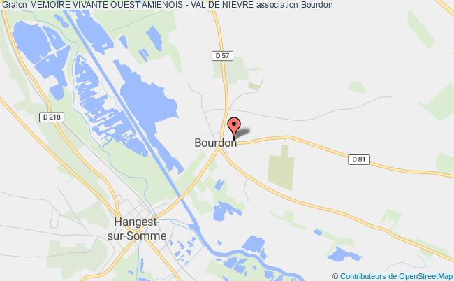 plan association Memoire Vivante Ouest Amienois - Val De Nievre Bourdon