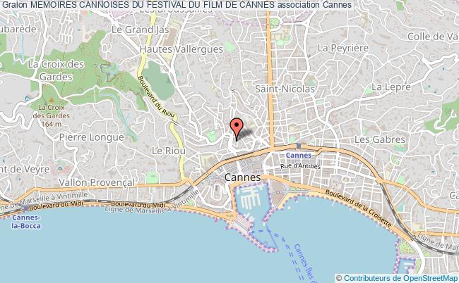 plan association Memoires Cannoises Du Festival Du Film De Cannes Cannes