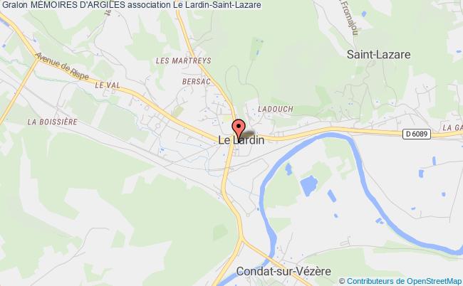 plan association MÉmoires D'argiles Le Lardin-Saint-Lazare