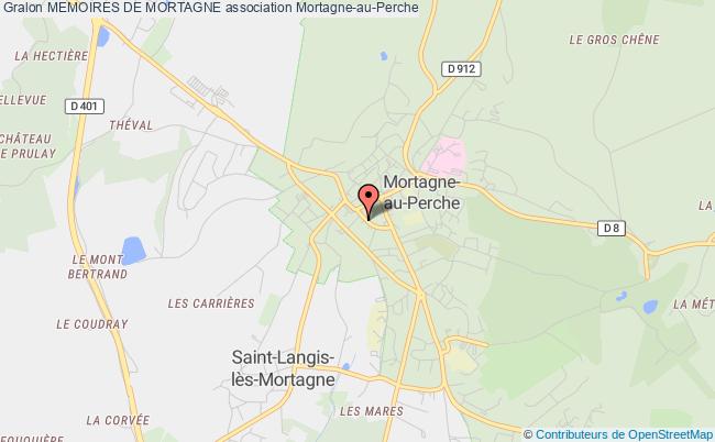 plan association Memoires De Mortagne Mortagne-au-Perche