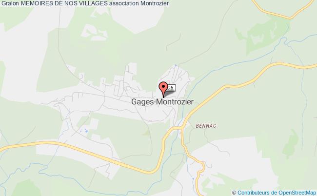 plan association Memoires De Nos Villages Montrozier