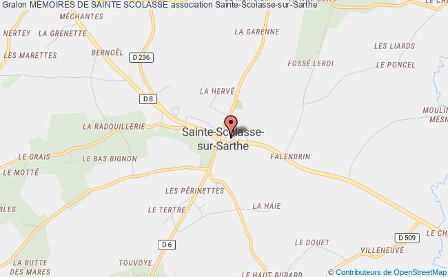 plan association MÉmoires De Sainte Scolasse Sainte-Scolasse-sur-Sarthe
