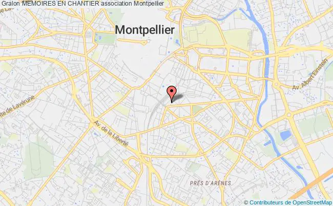 plan association Memoires En Chantier Montpellier
