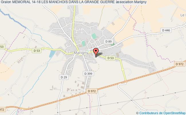 plan association Memorial 14-18 Les Manchois Dans La Grande Guerre Marigny