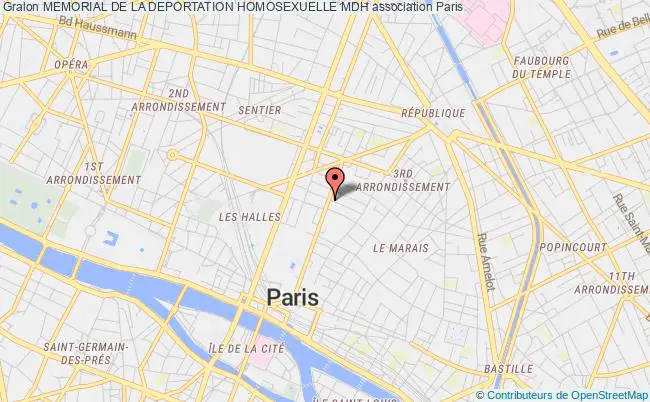 plan association Memorial De La Deportation Homosexuelle Mdh Paris