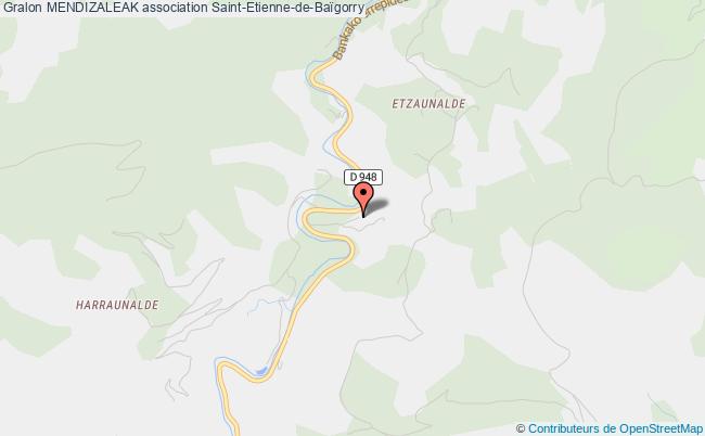 plan association Mendizaleak Saint-Étienne-de-Baïgorry
