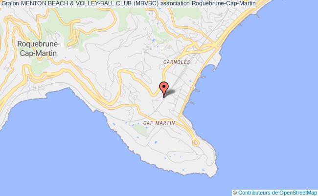 plan association Menton Beach & Volley-ball Club (mbvbc) Roquebrune-Cap-Martin