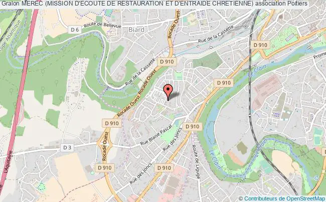 plan association Merec (mission D'ecoute De Restauration Et D'entraide Chretienne) Poitiers