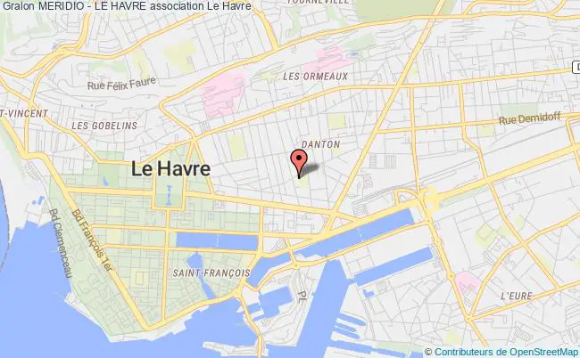 plan association Meridio - Le Havre Havre