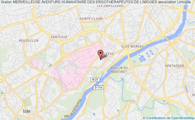 plan association Merveilleuse Aventure Humanitaire Des ErgothÉrapeutes De Limoges Limoges