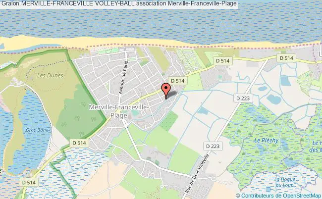 plan association Merville-franceville Volley-ball Merville-Franceville-Plage