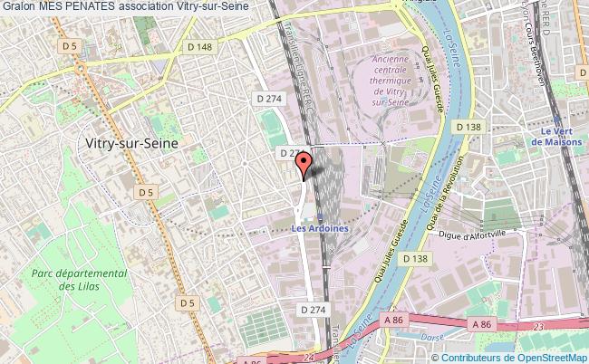 plan association Mes Penates Vitry-sur-Seine