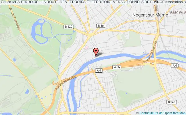 plan association Mes Terroirs - La Route Des Terroirs Et Territoires Traditionnels De France Nogent-sur-Marne