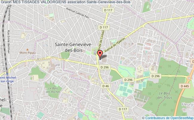 plan association Mes Tissages Valdorgiens Sainte-Geneviève-des-Bois
