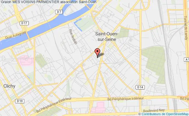 plan association Mes Voisins Parmentier Saint-Ouen-sur-Seine