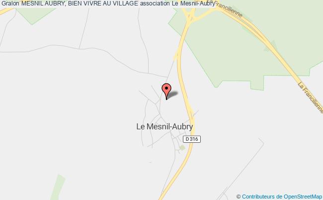 plan association Mesnil Aubry, Bien Vivre Au Village Mesnil-Aubry