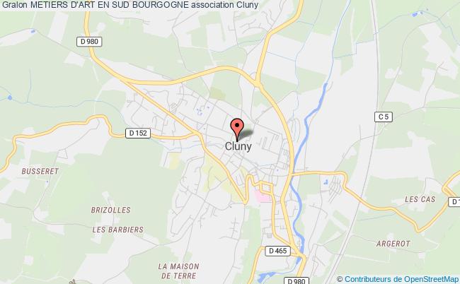 plan association Metiers D'art En Sud Bourgogne 