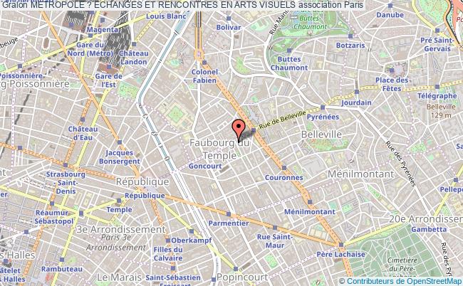 plan association Metropole ? Echanges Et Rencontres En Arts Visuels Paris