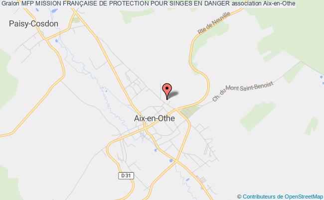 plan association Mfp Mission FranÇaise De Protection Pour Singes En Danger Aix-Villemaur-Pâlis