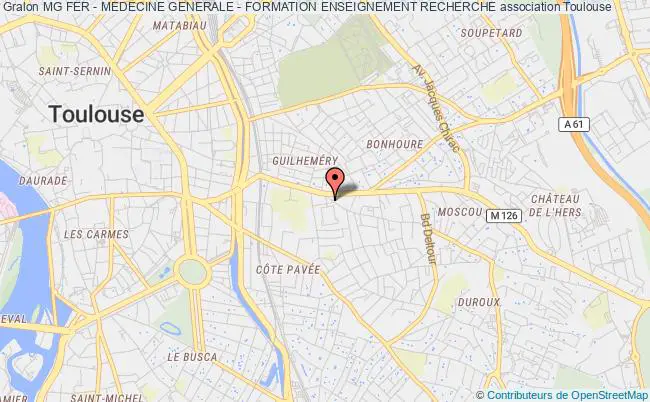 plan association Mg Fer - Medecine Generale - Formation Enseignement Recherche Toulouse