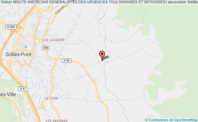 plan association Mguts (medecins Generalistes Des Urgences Toulonnaises Et Seynoises) Solliès-Pont