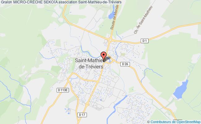 plan association Micro-crÈche SekoÏa Saint-Mathieu-de-Tréviers
