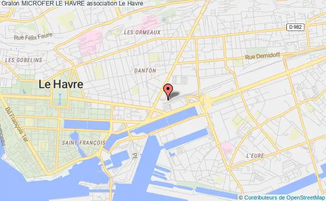 plan association Microfer Le Havre Havre