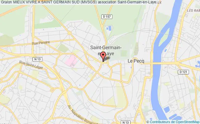 plan association Mieux Vivre A Saint Germain Sud (mvsgs) Saint-Germain-en-Laye