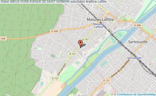 plan association Mieux Vivre Avenue De Saint Germain Maisons-Laffitte