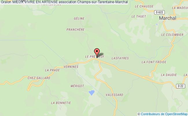 plan association Mieux Vivre En Artense Champs-sur-Tarentaine-Marchal