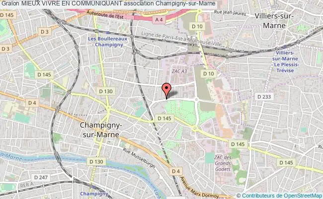 plan association Mieux Vivre En Communiquant Champigny-sur-Marne