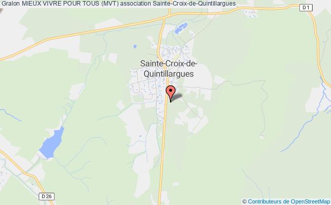 plan association Mieux Vivre Pour Tous (mvt) Sainte-Croix-de-Quintillargues