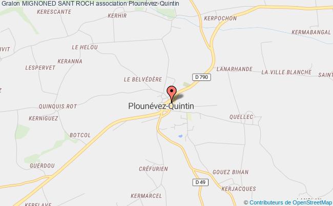 plan association Mignoned Sant Roch Plounévez-Quintin