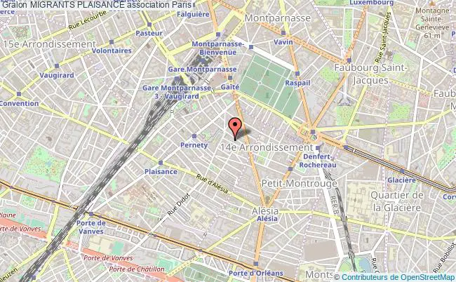 plan association Migrants Plaisance Paris