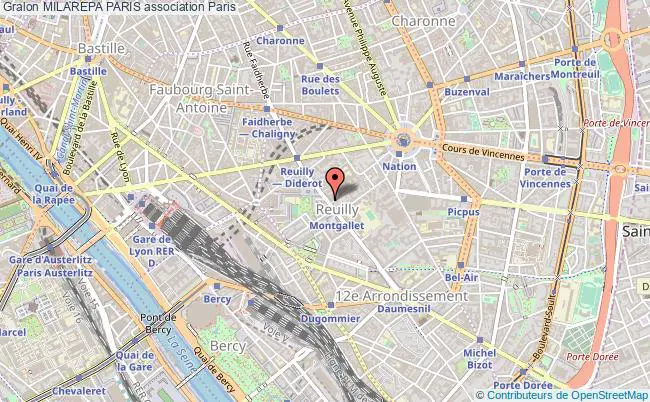 plan association Milarepa Paris Paris