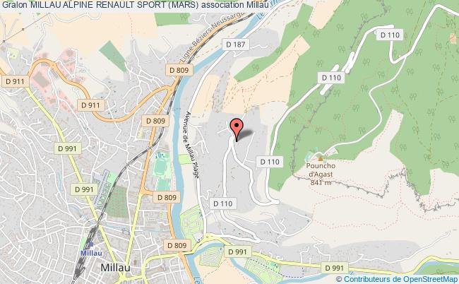 plan association Millau Alpine Renault Sport (mars) Millau