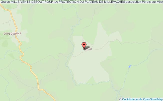 plan association Mille Vents Debout Pour La Protection Du Plateau De Millevaches Pérols-sur-Vézère