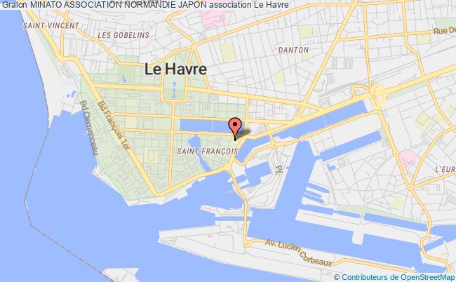 plan association Minato Association Normandie Japon Le Havre
