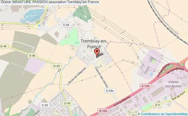 plan association Miniature Passion Tremblay-en-France