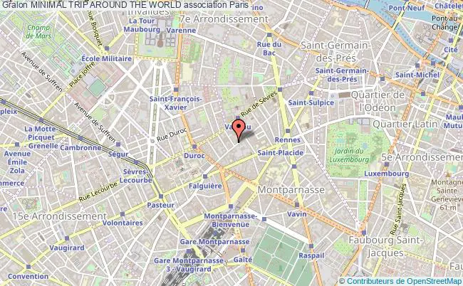 plan association Minimal Trip Around The World Paris 6e