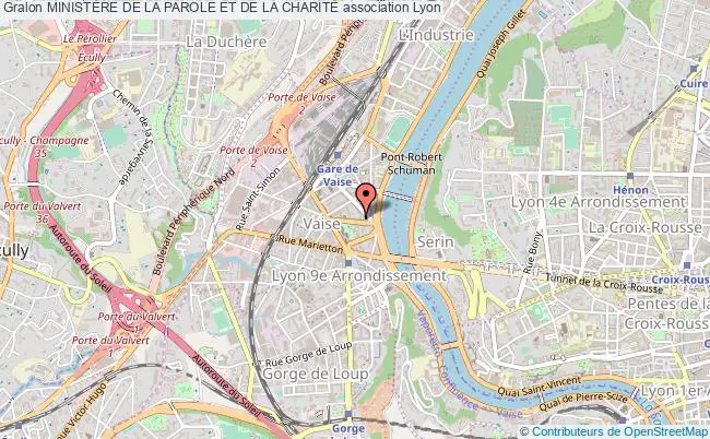 plan association MinistÈre De La Parole Et De La CharitÉ Lyon