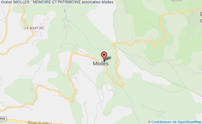 plan association Miolles : Memoire Et Patrimoine Miolles