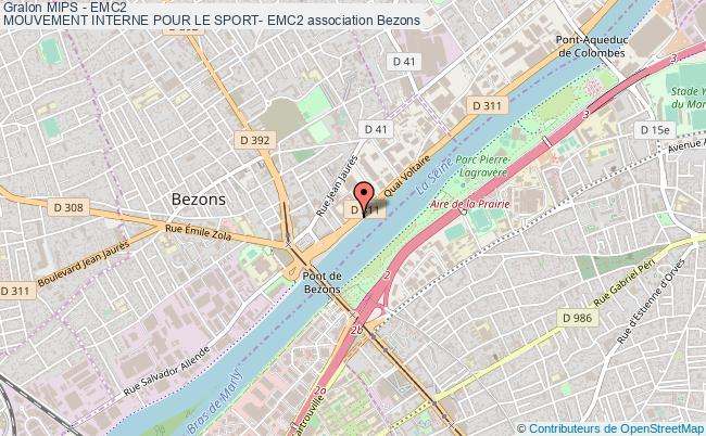 plan association Mips - Emc2
Mouvement Interne Pour Le Sport- Emc2 Bezons