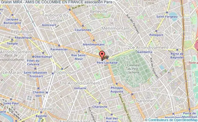 plan association Mira - Amis De Colombie En France Paris