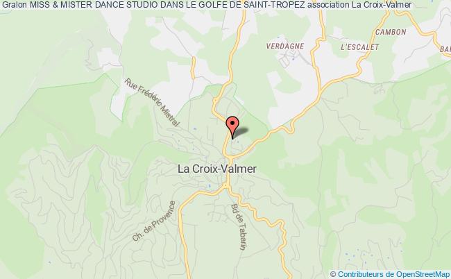 plan association Miss & Mister Dance Studio Dans Le Golfe De Saint-tropez Croix-Valmer